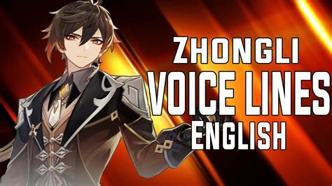 zhongli voice lines english genshin impact youtube