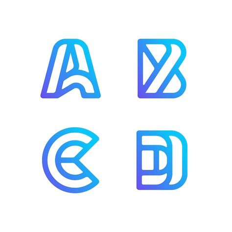 premium vector letter logo collection