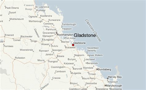 gladstone australia map