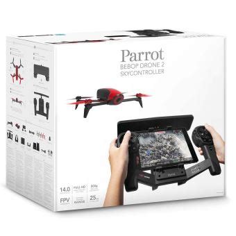 drone parrot bebop  rouge skycontroller drone photo video achat prix fnac