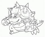 Coloring Bowser Mario Pages Comments sketch template