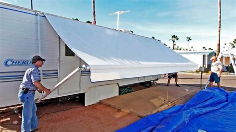 clean  rv awning step  step awning cleaning guide