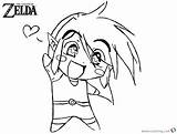 Coloring Zelda Pages Link Chibi Legend Heart Kids Printable Print Bettercoloring sketch template