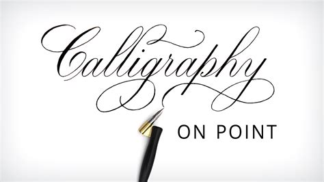 learn  basics  pointed  calligraphy   copperplate style