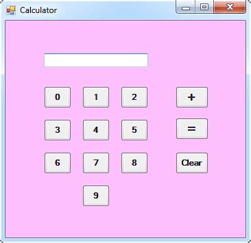 calculator project  vb net