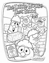 Veggie Tales Veggietales Coloring Pages Sheets Bible Little Party Stood House Print Activities Madame Blueberry Color Story Printable Activity Sheet sketch template