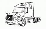 Volvo Semi Para Colorear Coloring Truck Pages Camiones Kids Trucks Wuppsy Dibujos Trailers Transportation Monster Páginas Niños Camion Trailer Dibujo sketch template
