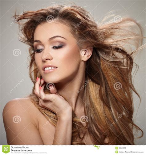 Curly Hair Stock Image Image 33509511