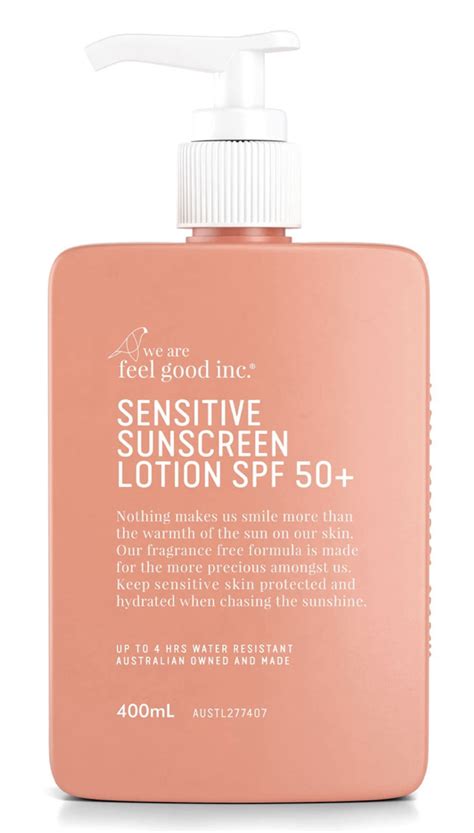 400ml sensitive sunscreen lotion spf 50 overboard