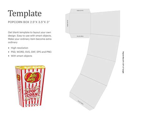 calculate balance african popcorn box template svg  postage