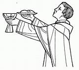 Coloring Eucharist Communion Printable Celebration sketch template