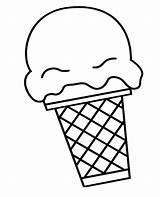 Ice Cream Coloring Scoop Cone Pages Big Drawing Snow Scoops Color Book Getcolorings Getdrawings Cute Popular Work sketch template