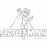 Witch Coloring Pages Scarlet Squad Hero Super Show Kids Coloringpages101 sketch template