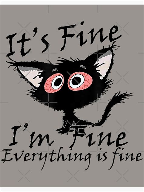 mens  fine im fine   fine meme funny cat  fine