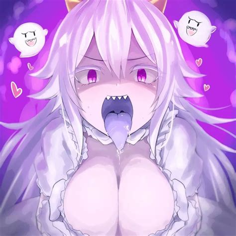 Rule 34 Boo Boosette Breasts Crown Drool Drooling Ghost