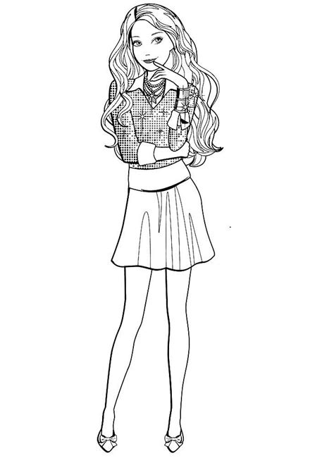 fashion model coloring pages  print  color