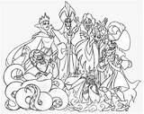 Disney Coloring Pages Villains Colouring Villians Drawings Group Printable Drawing Princess Kids Print Baby Cartoon Color Printables Books Top Relaxation sketch template
