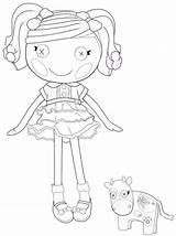 Lalaloopsy Coloring Dolls Pages Hubpages Kids sketch template
