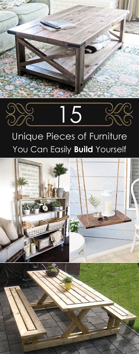 unique pieces  furniture   easily build