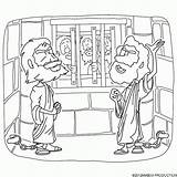 Paul Silas Prison Coloring Pages Bible Jail Clipart St God Sheets Nicholas Acts Crafts Kids Cliparts Preschool School Sunday Story sketch template