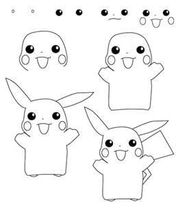 learn   draw  pokemon  simple step  step instructions