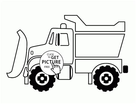 snow plow truck coloring page  kids transportation coloring pages