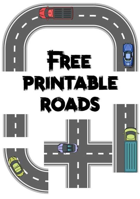 printable road map roads  kids car road printable vrogueco