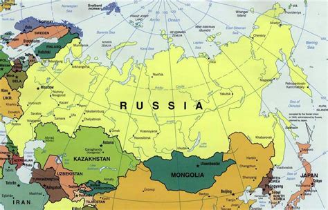 russia map  surrounding countries map  countries surrounding russia eastern europe europe
