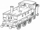 Thomas Coloring Pages James Friends Getcolorings Color sketch template