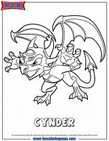 Skylanders Cynder Colouring Header3 Hmcoloringpages Spyro sketch template
