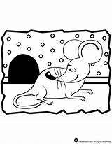 Coloring Animal Mouse Jr sketch template