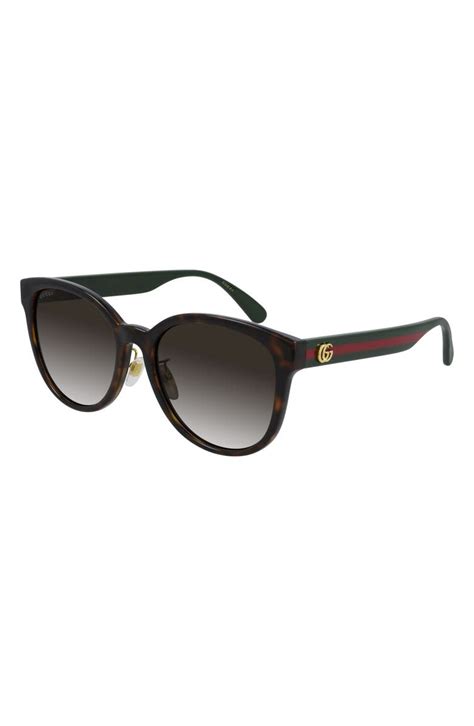 gucci 56mm round sunglasses nordstrom