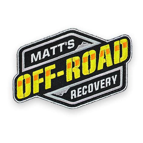 matts  road velcro embroidered patch matts offroad recovery