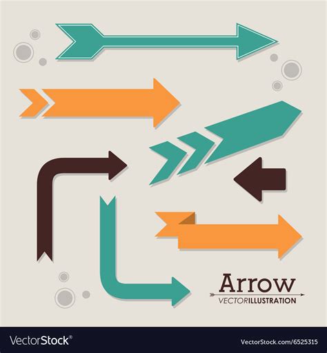 arrow shape design royalty  vector image vectorstock