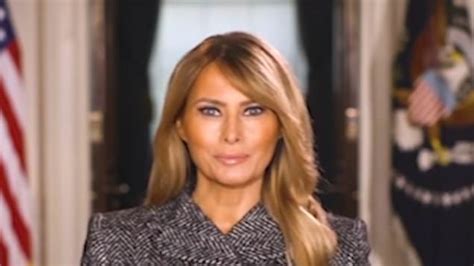 melania trump says violence is never the answer in farewell message