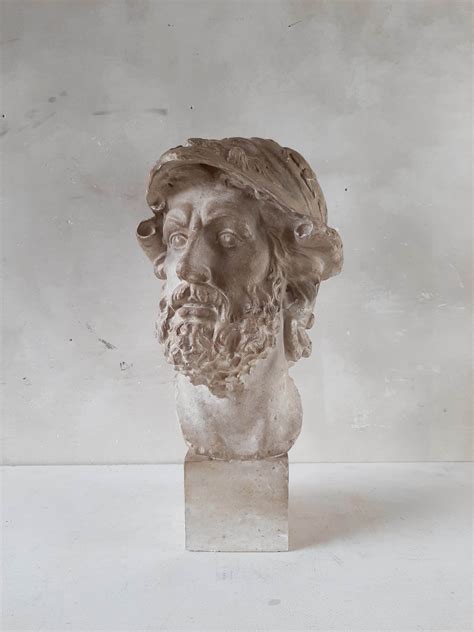 antieke buste van de griekse god ajax piet jonker