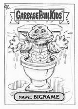 Garbage Kids Pail Concepts Preliminary Sketches Brand Series Engstrom Brent sketch template