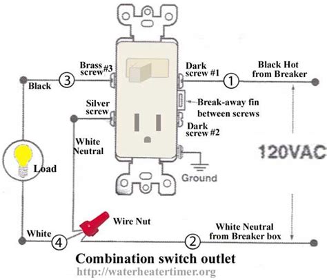 light switch plug combo wiring diagram