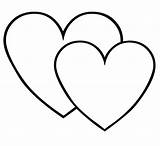 Coloring Hearts Clipart Cliparts Library sketch template