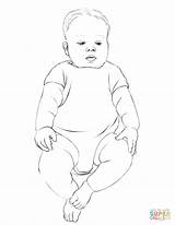 Baby Coloring Pages Bodysuit Infant Infants sketch template