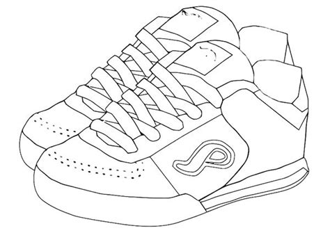 tennis shoe coloring pages  getcoloringscom  printable