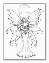 Molly Harrison Adults Fairies Ausmalbilder Getdrawings Mandala Winx Elfen Moon sketch template