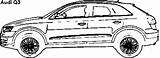 Audi Q5 Q3 Vs Car Compare Coloring sketch template