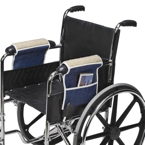 fleece wheelchair arm pads  storage meridian medical supply