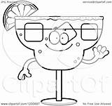 Margarita Mascot Waving Friendly Clipart Royalty Cory Thoman Vector Cartoon 2021 sketch template