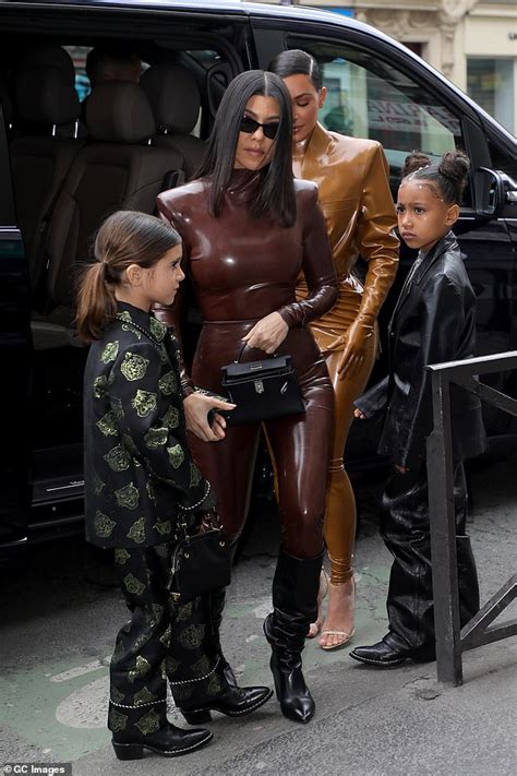 Kim Kardashian Models Her Third Latex Balmain Ensemble Of The Day
