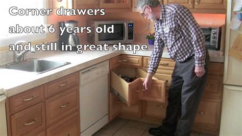 homemade kitchen corner drawers youtube