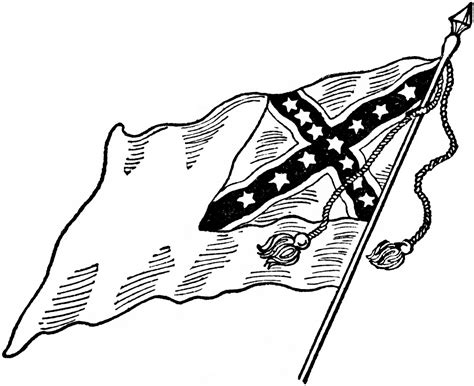 confederate flag coloring sheet