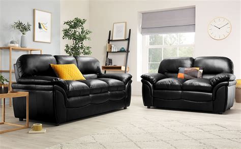rochester black leather  seater sofa  description alqu blog