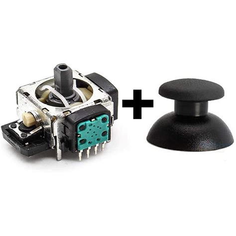 New World Replacement 4 Pin 3d Analog Joystick With Cap For Ps3